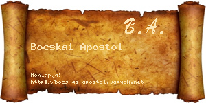 Bocskai Apostol névjegykártya